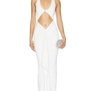 Superdown Amai White Maxi Dress